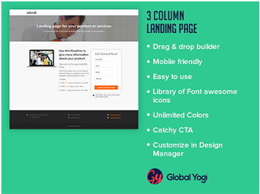 3 Column Landing Page