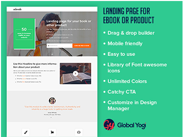 Alande Landing Page for eBook or Product