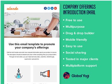 Company offerings introduction Email