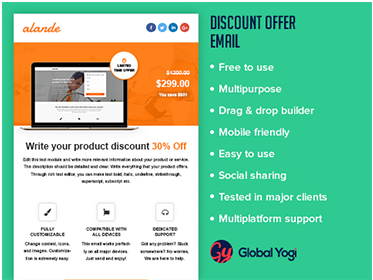 Discount offer Email template