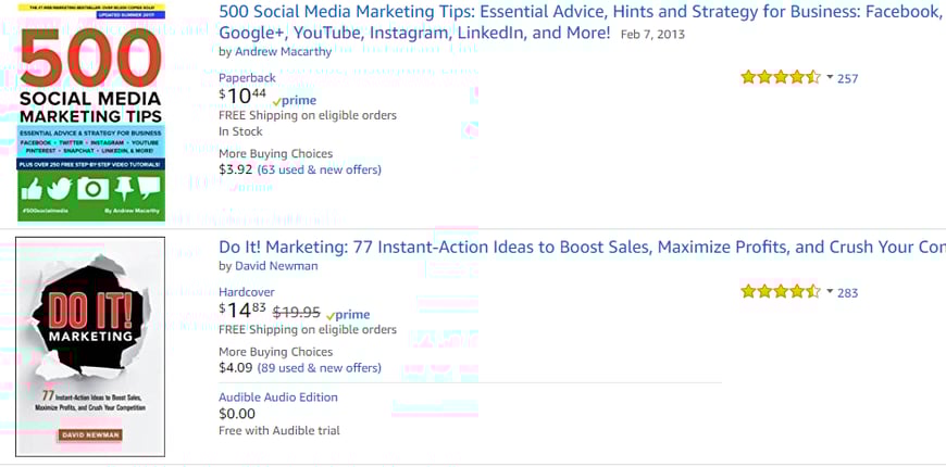 Amazon Popular Book Title