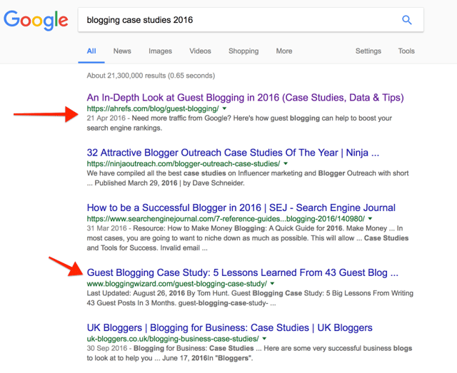Blogging Case Studies Search Results