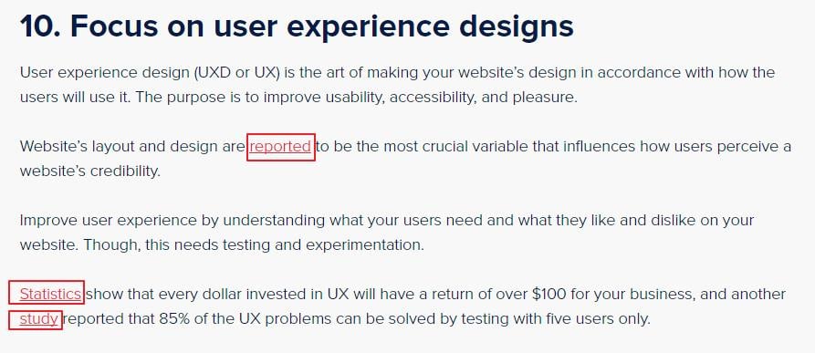 Focus on User Experience design