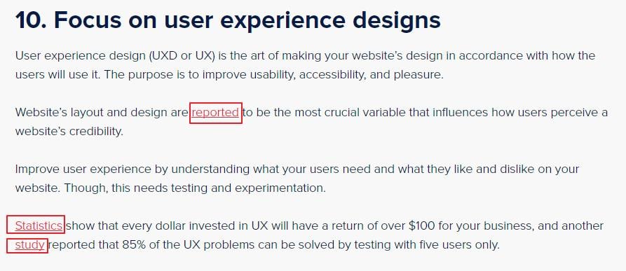 Focus on User Experience design