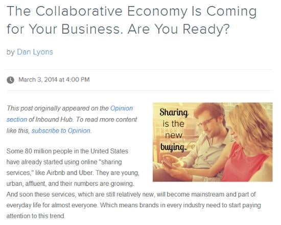 The collaborative economy is coming for you business