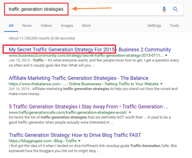 Traffic Generation Strategies